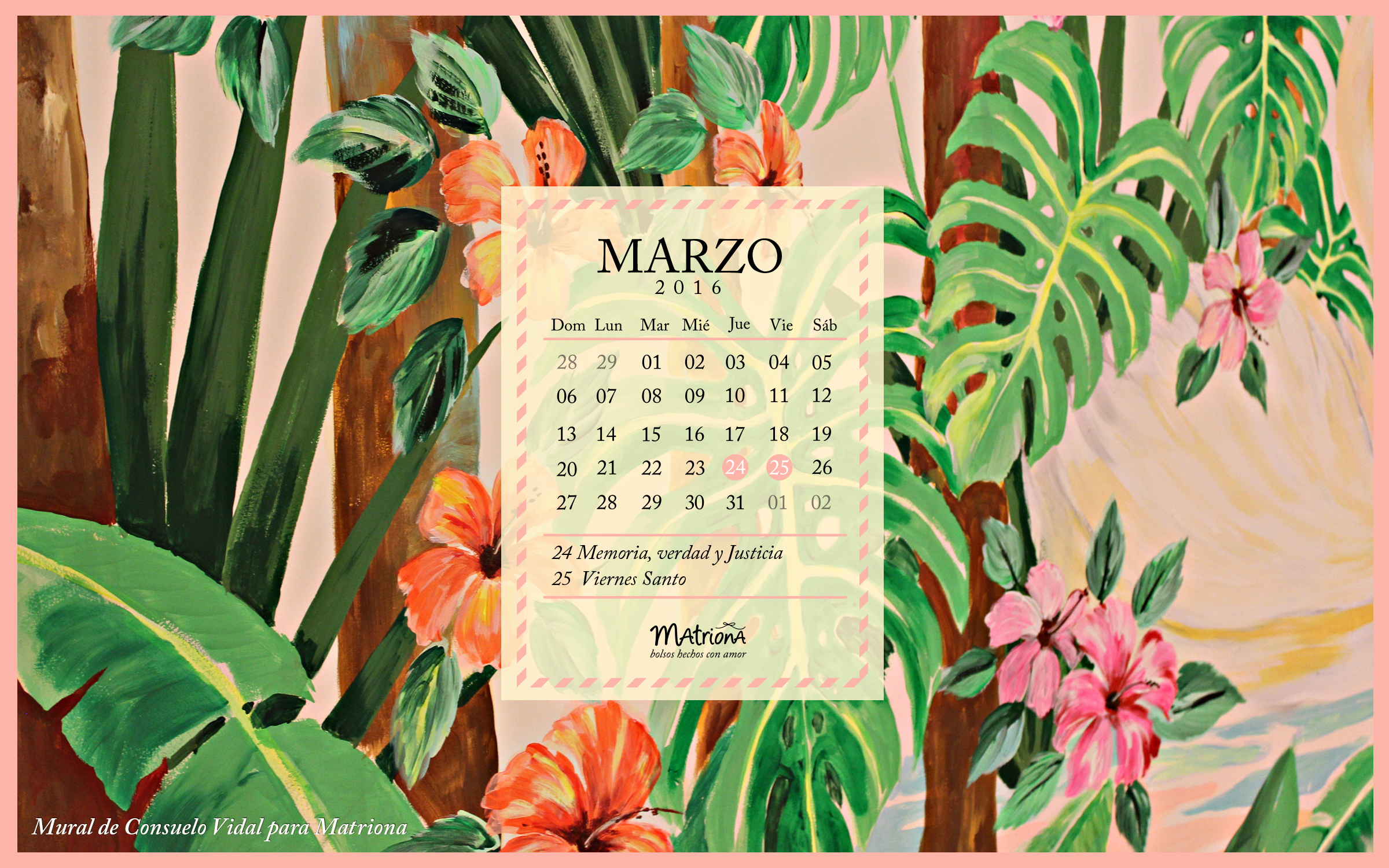 Calendario Marzo 2016 - PC